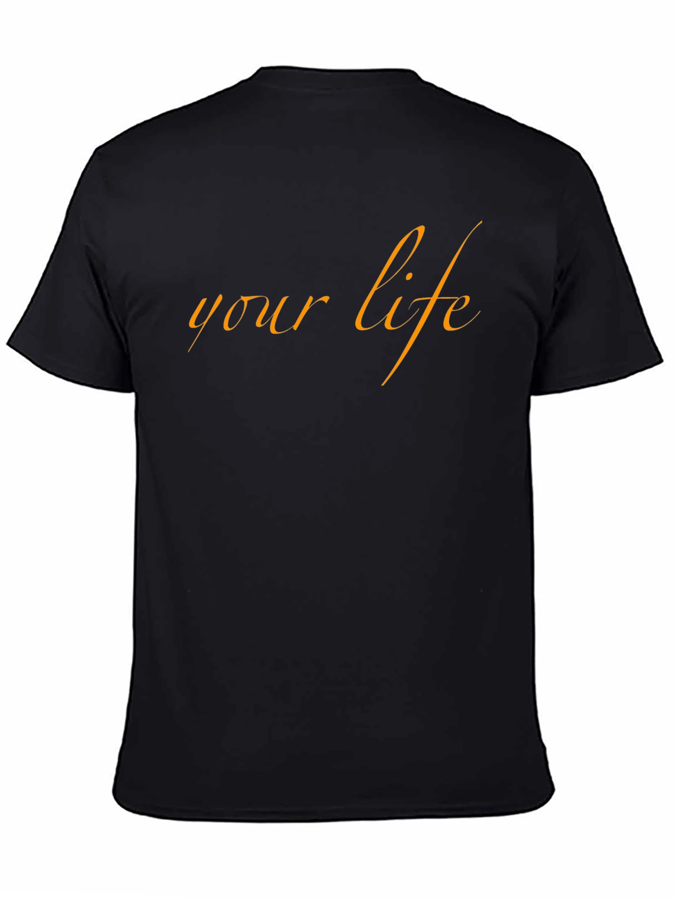 Black Your Life Graphic Tee - Stylish Black T-Shirt view 4