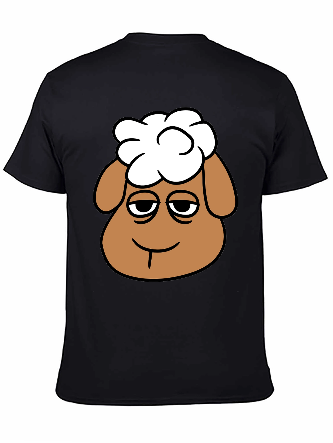 Shaun the Sheep Graphic Tee - Black Cotton Shirt - 4