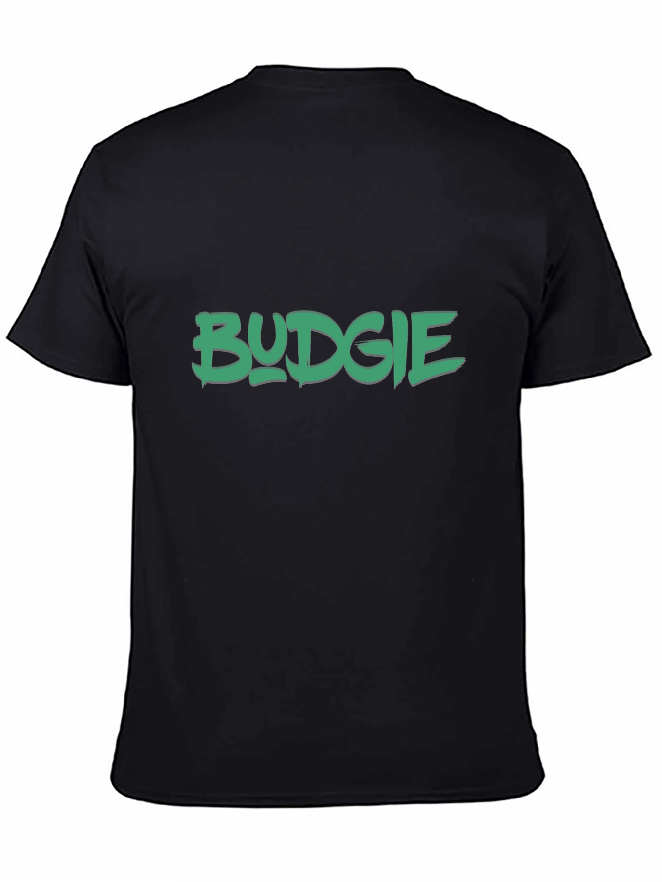 Black Budgie Graphic Print T-Shirt view 4