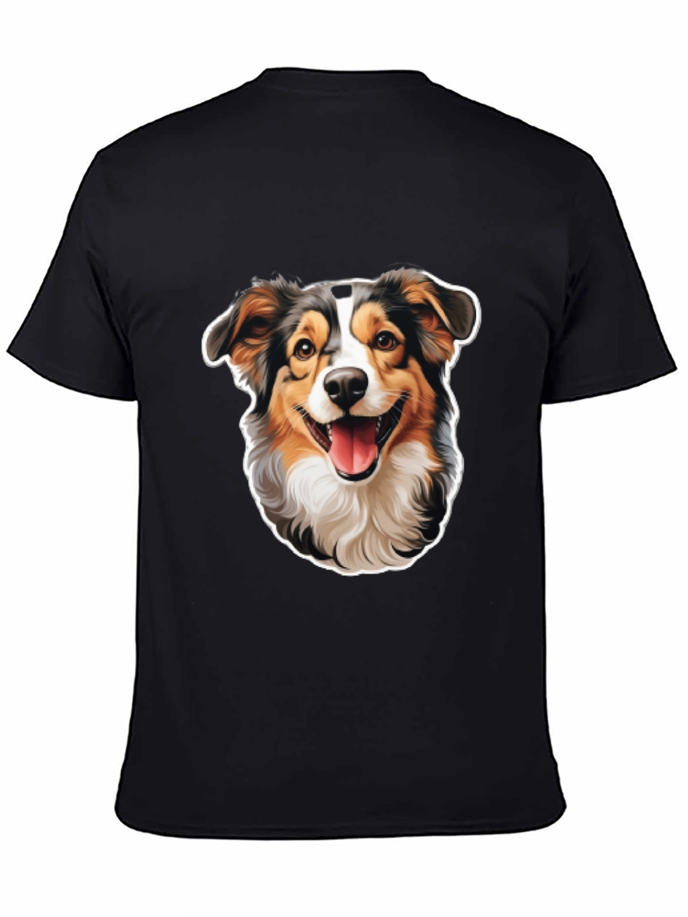 Black Dog Lover T-Shirt - Cute Dog Graphic Tee view 4