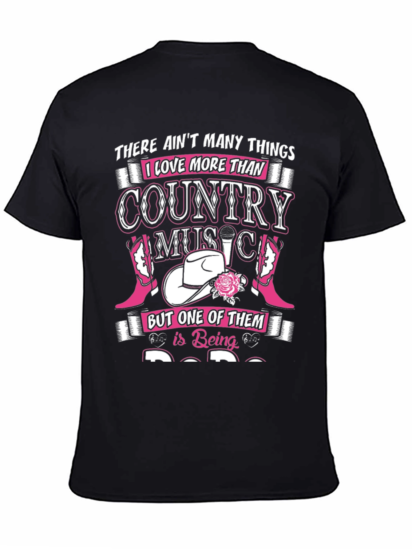Black Country Music Lover T-Shirt view 4