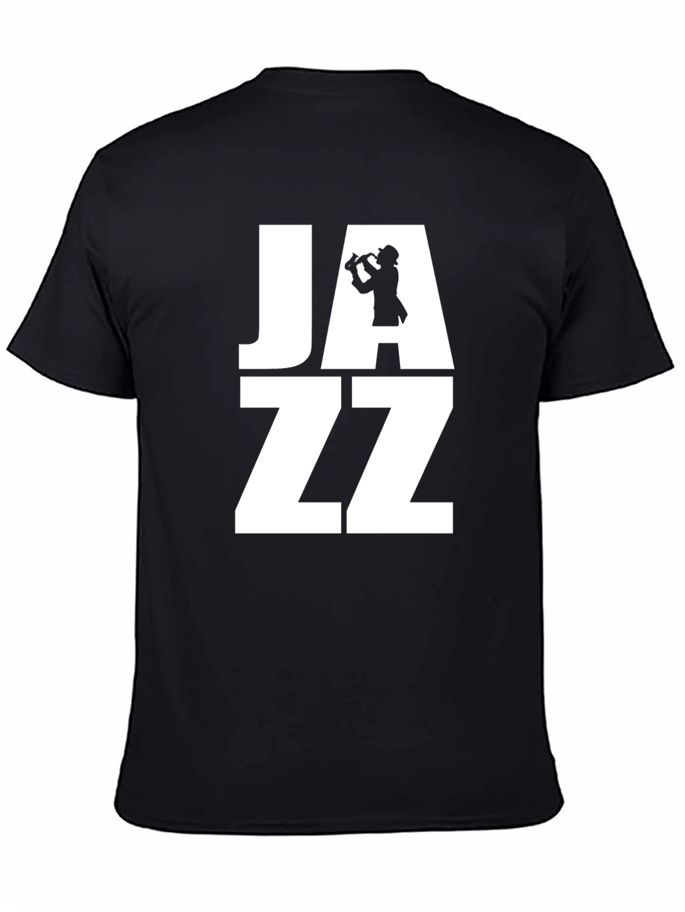 Black JAZZ Graphic T-Shirt - Cool Musician Design view 4