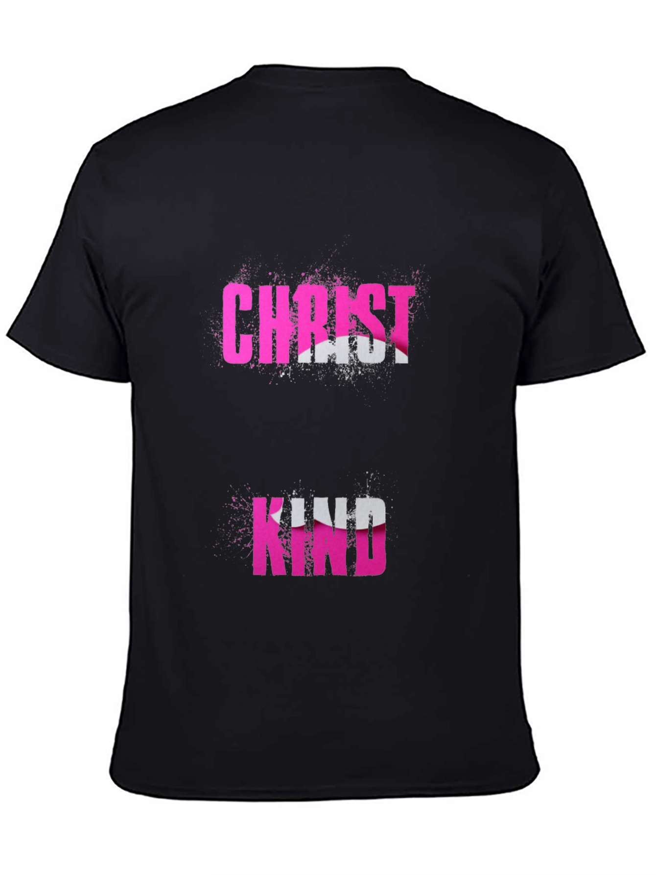Black Christ Kind Graphic T-Shirt - Black view 4