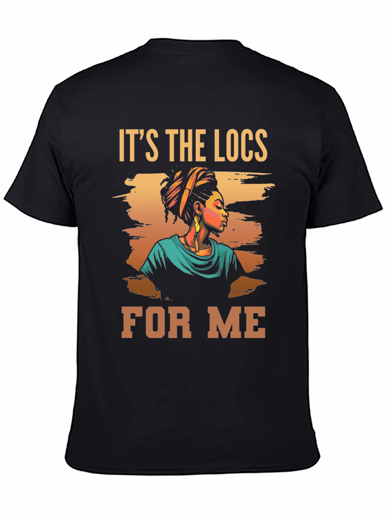 Black It's the Locs For Me Graphic Tee view 4