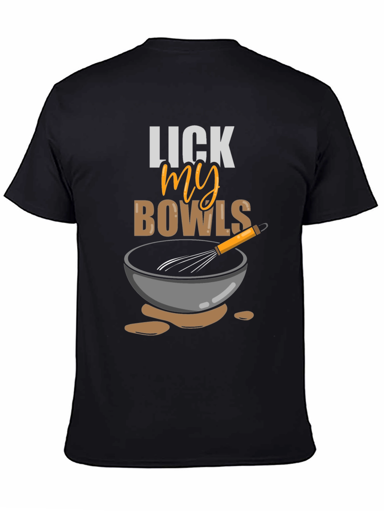 Black Lick My Bowls Graphic T-Shirt view 4