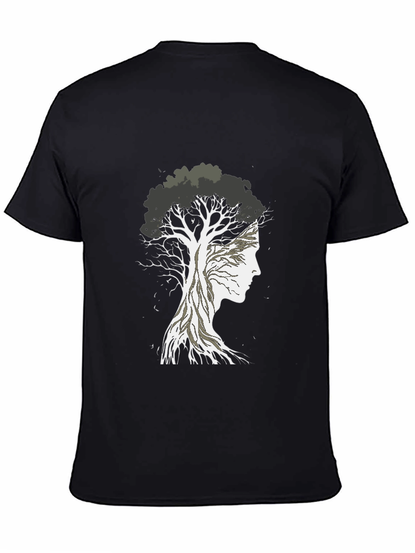 Black Tree of Life Graphic Tee - Nature Inspired T-Shirt view 4