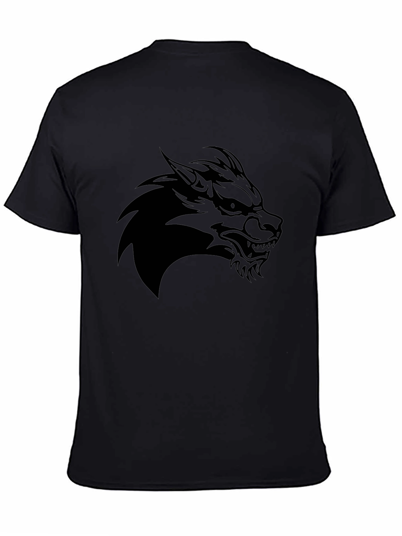 Black Black Wolf Graphic Tee - Men's Style view 4