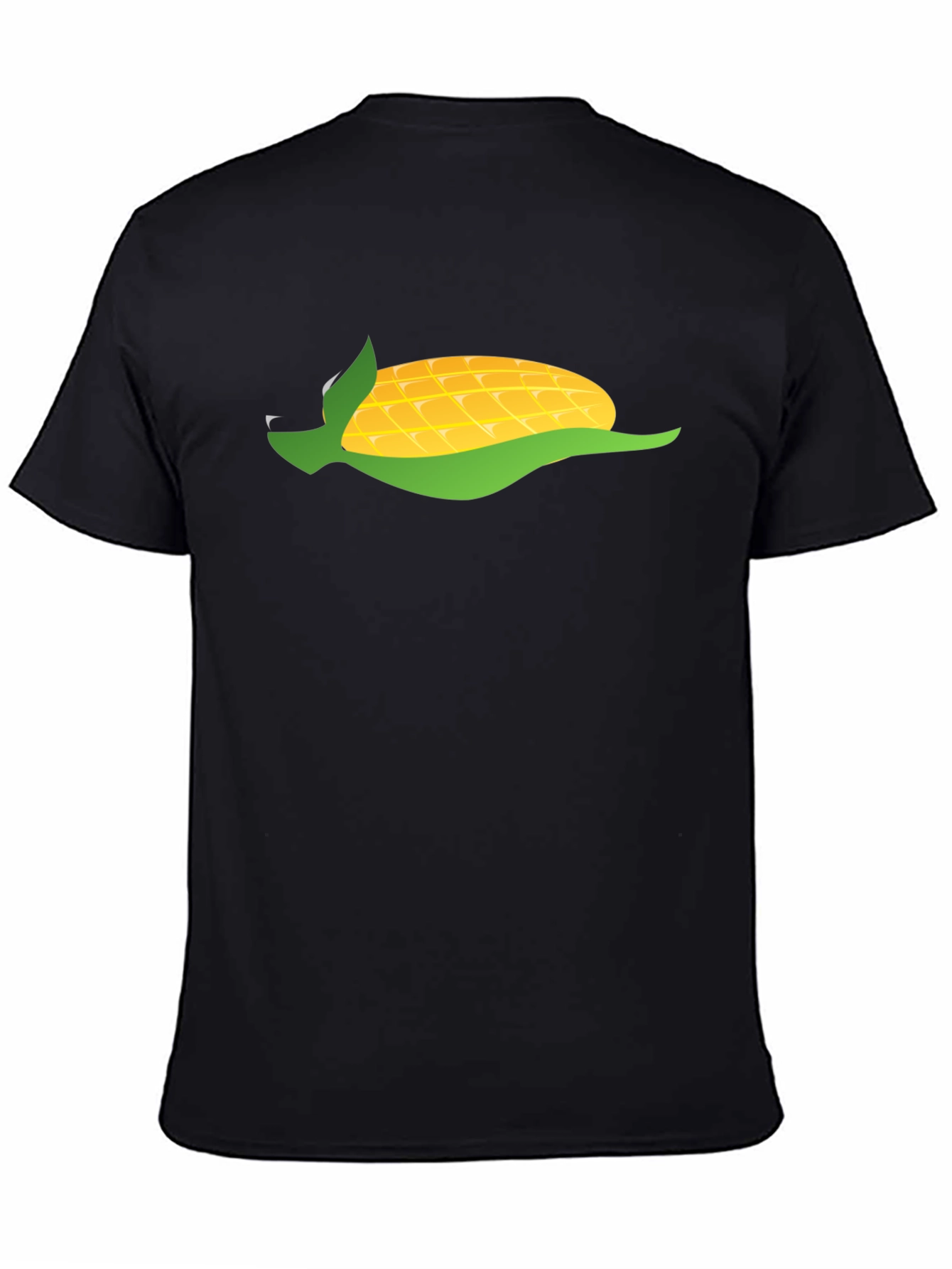 Black Corn Graphic Black T-Shirt view 4