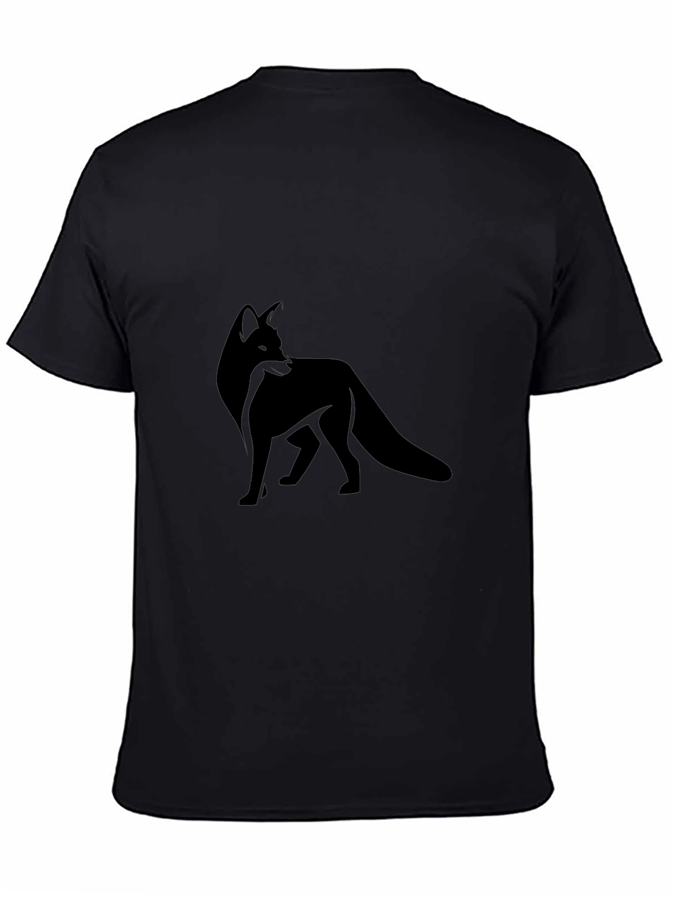 Black Black Fox Graphic Tee - Modern Style view 4