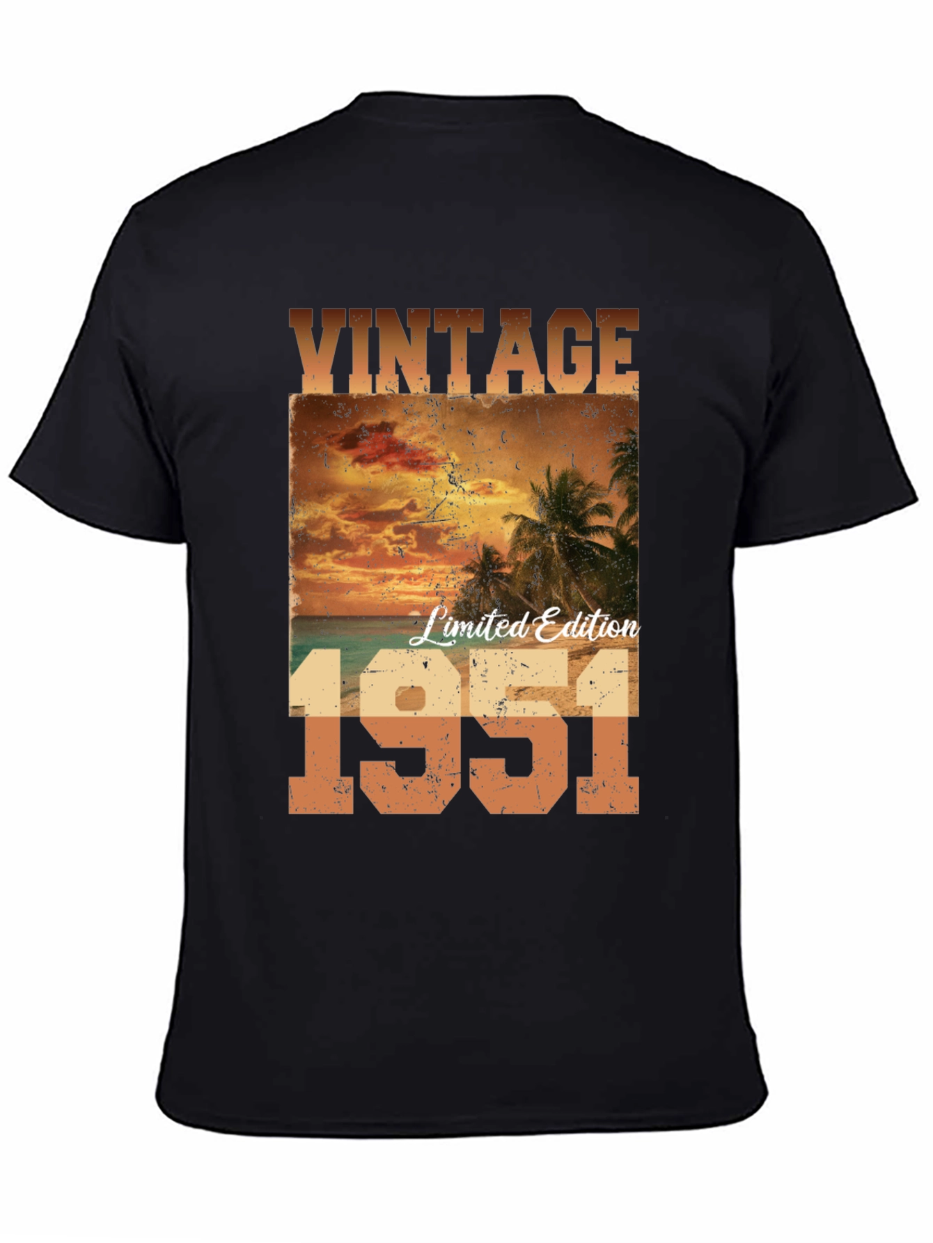 Black Vintage 1951 Limited Edition T-Shirt view 4