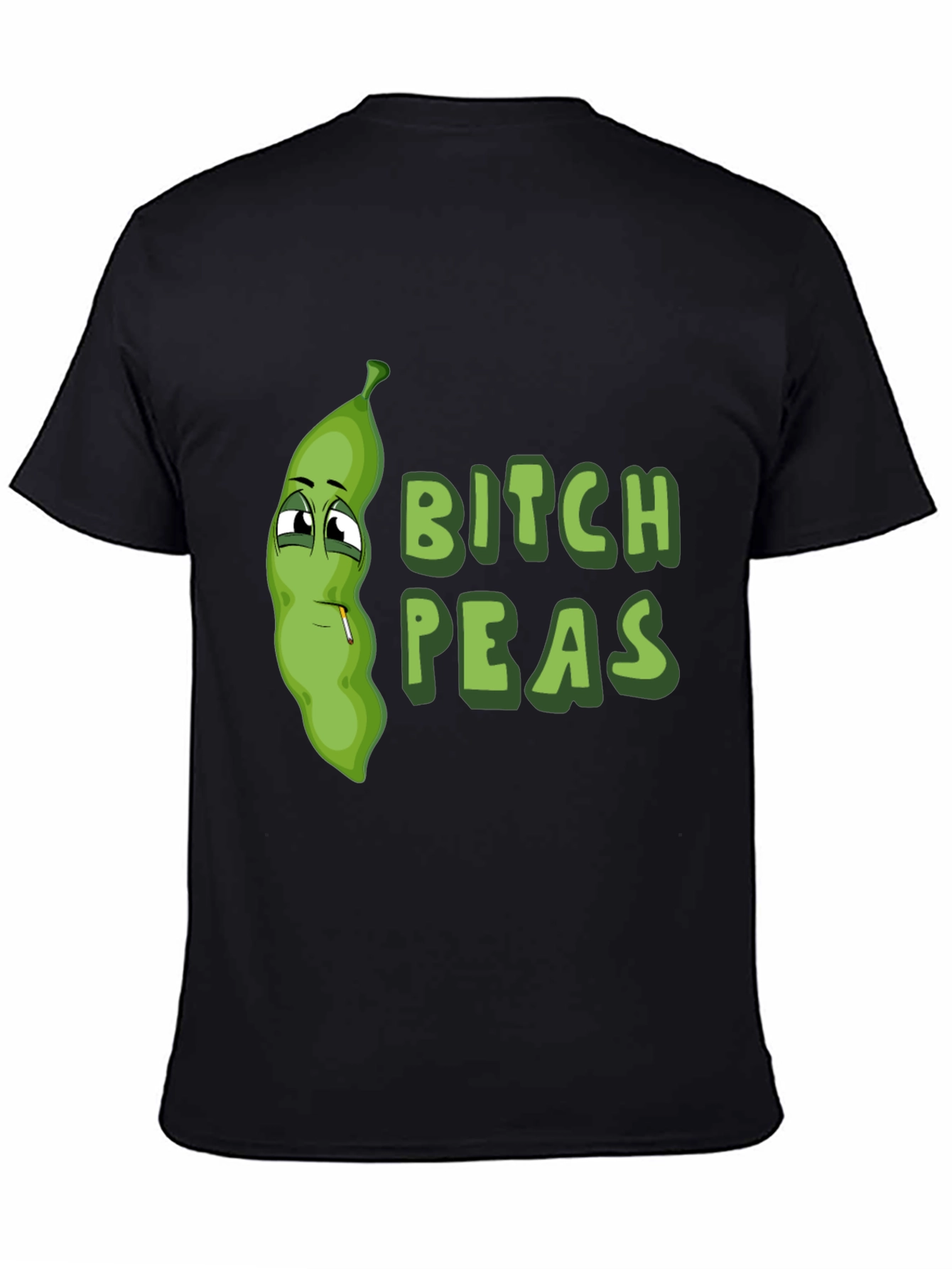 Black Bitch Peas Graphic T-Shirt view 4