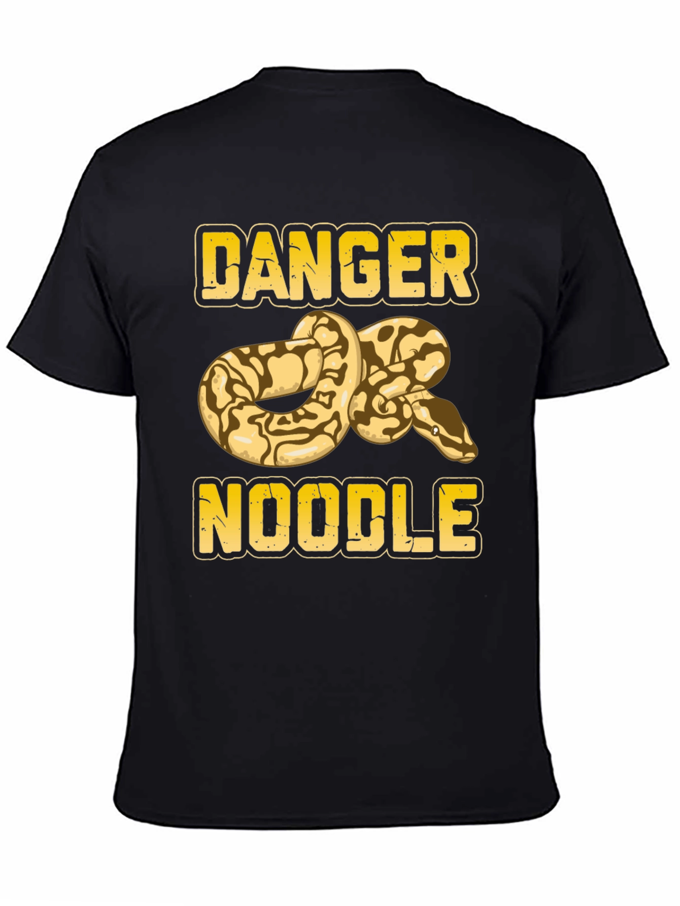 Black Danger Noodle Snake Graphic Tee view 4