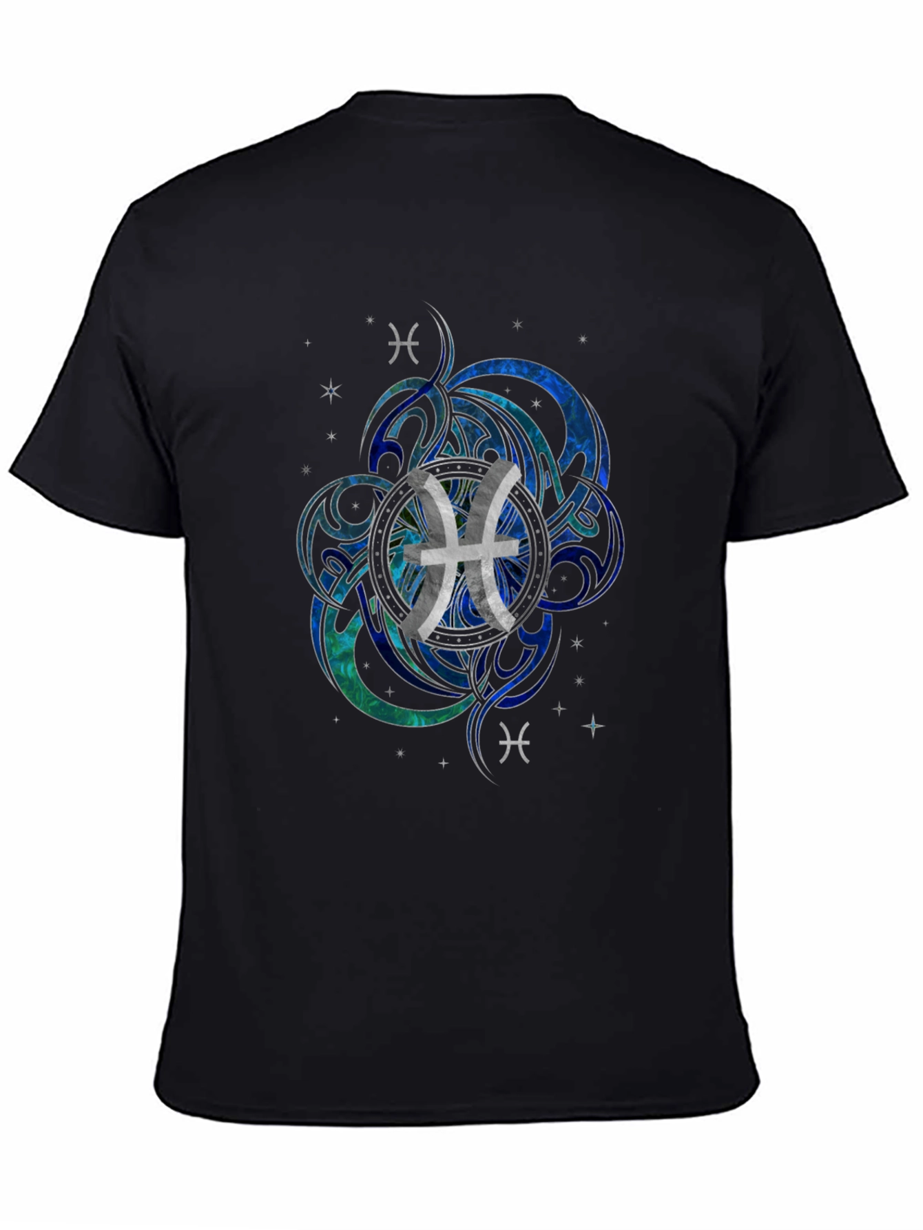Pisces Zodiac Graphic T-Shirt - Modern Astrology Tee - 4