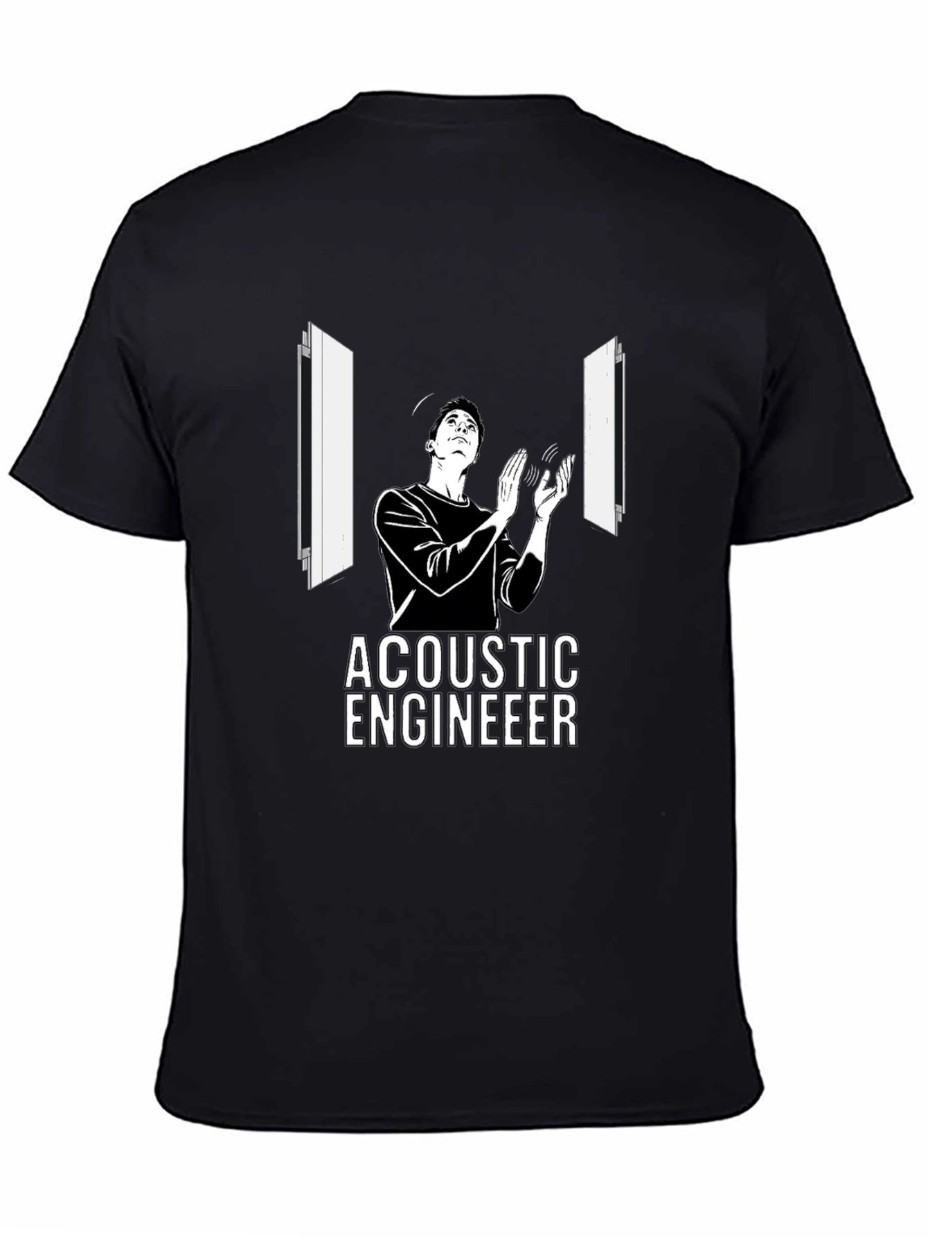 Acoustic Engineer Graphic T-Shirt - Black - 4