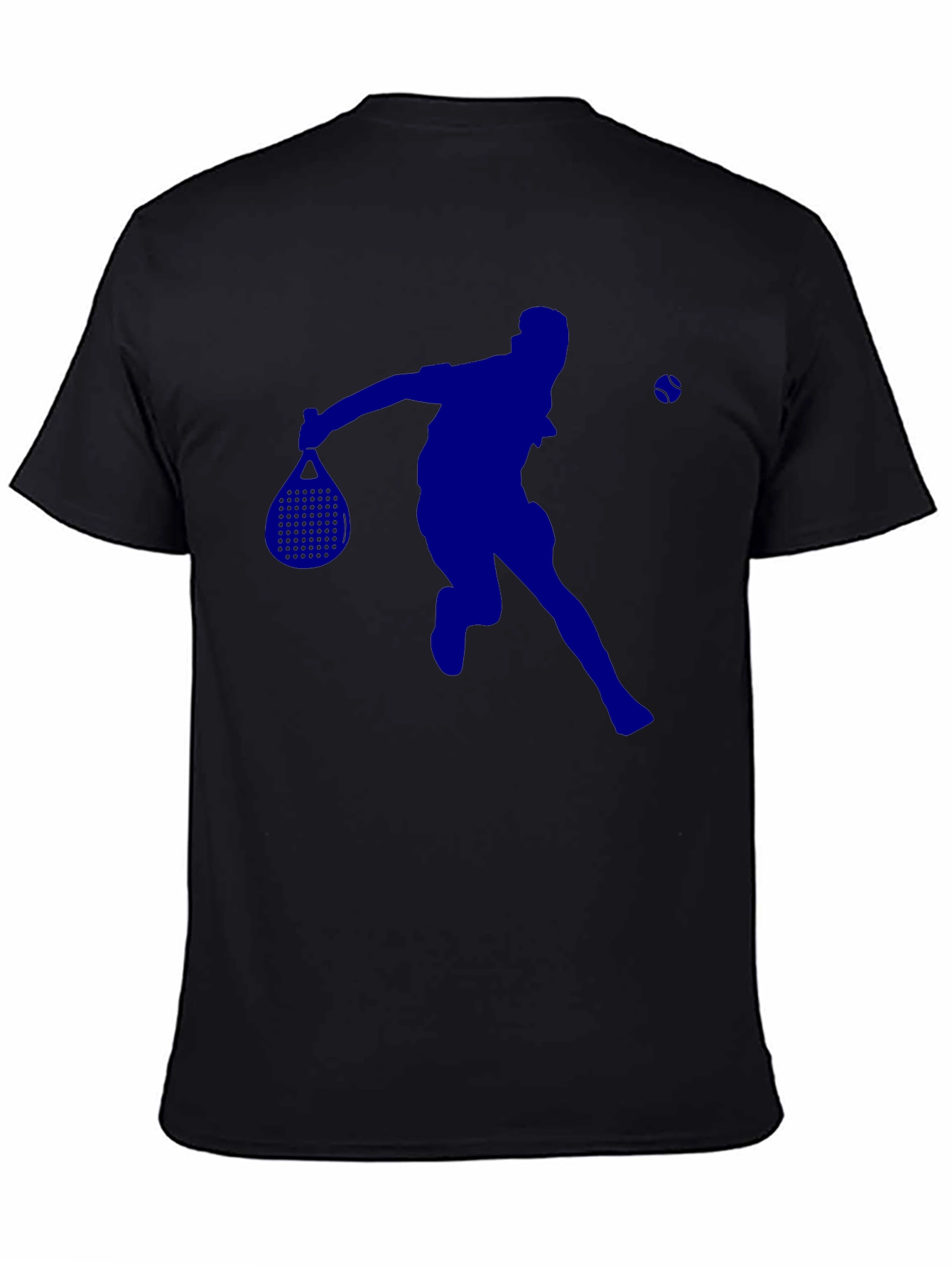 Black Pickleball Player Graphic Tee - Black view 4