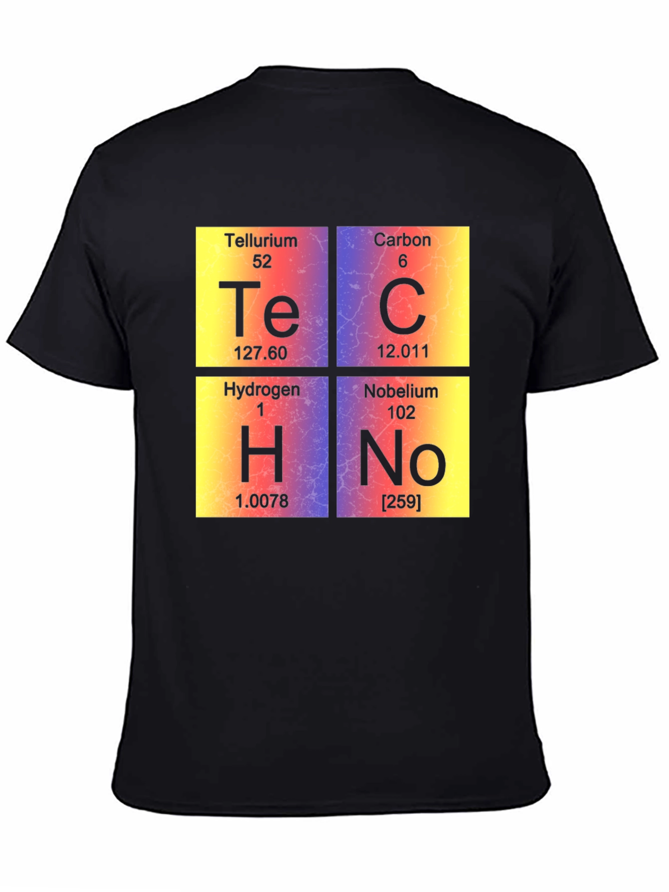 Black Techno Elements T-Shirt view 4