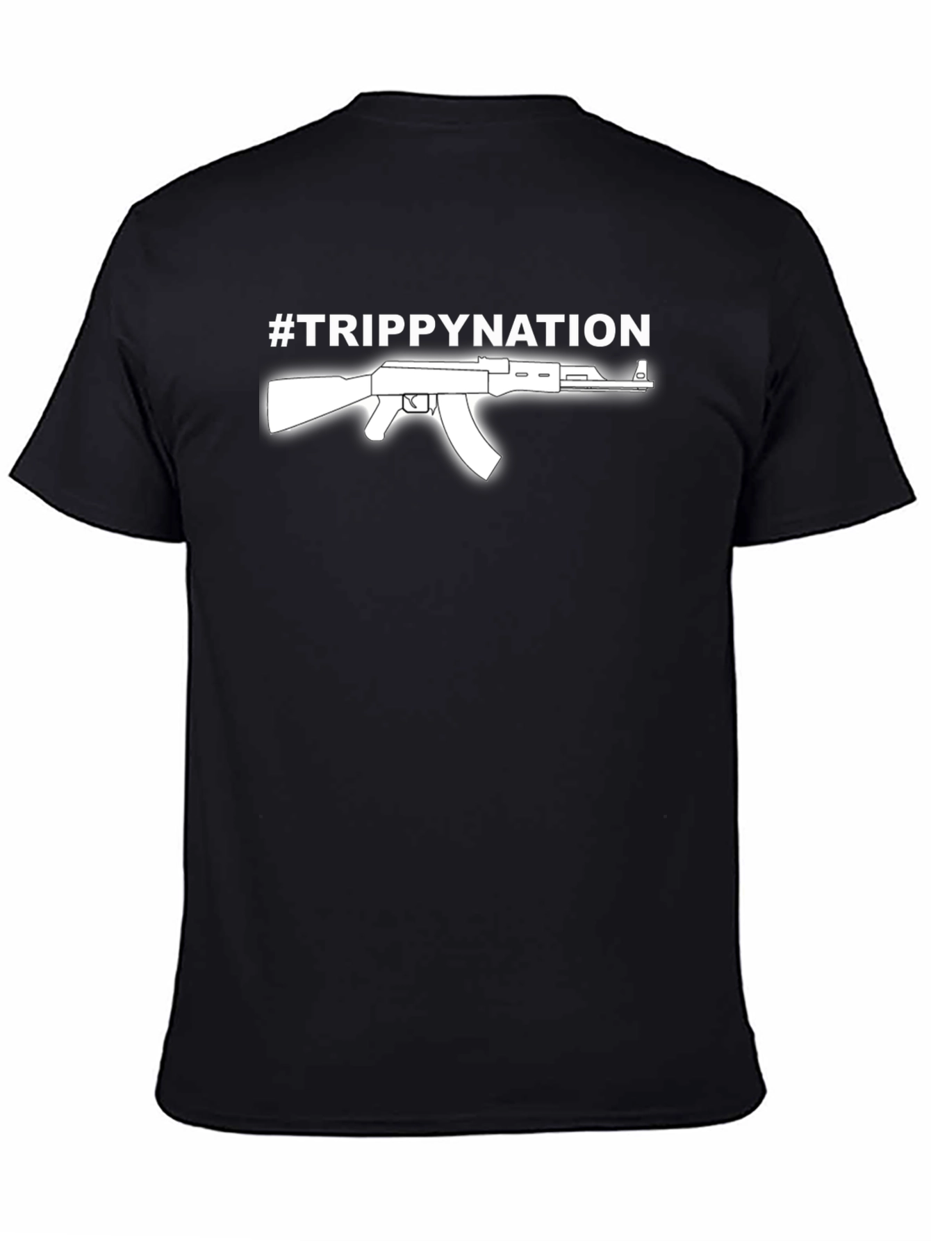 Black Trippy Nation AK-47 T-Shirt view 4