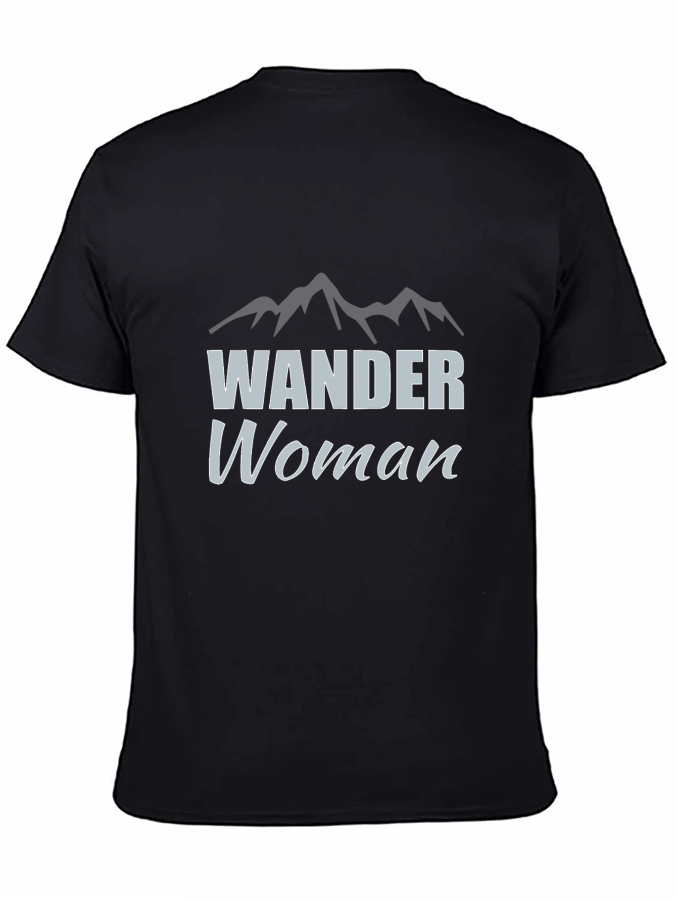 Black Wander Woman Graphic Tee - Black view 4