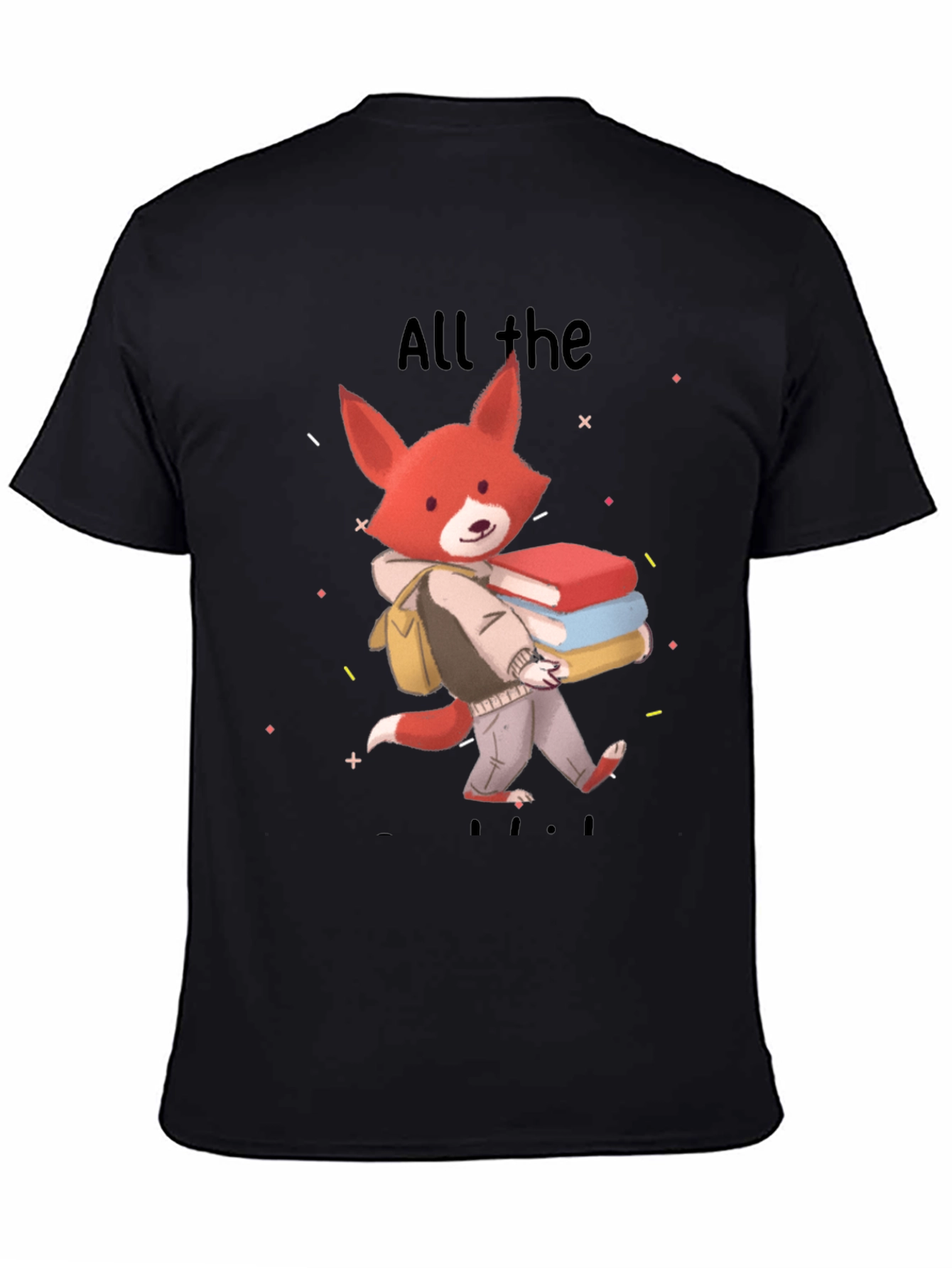 Black Fox All The Books T-Shirt view 4