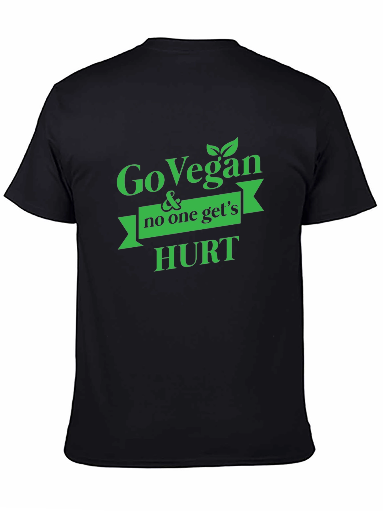 Go Vegan & No One Gets Hurt Graphic Tee - 4
