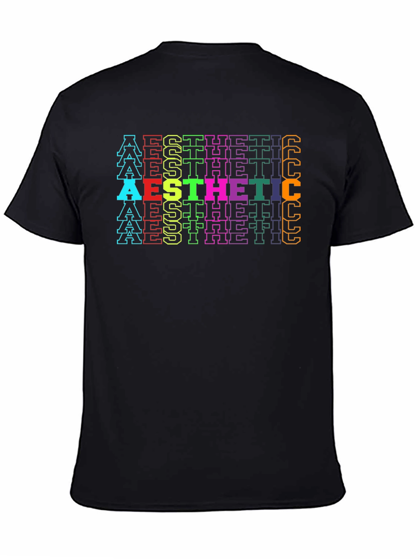 Black Aesthetic Graphic Tee - Retro Style view 4