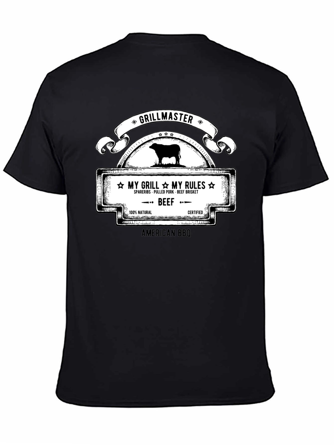 Grillmaster BBQ T-Shirt - My Grill My Rules - 4