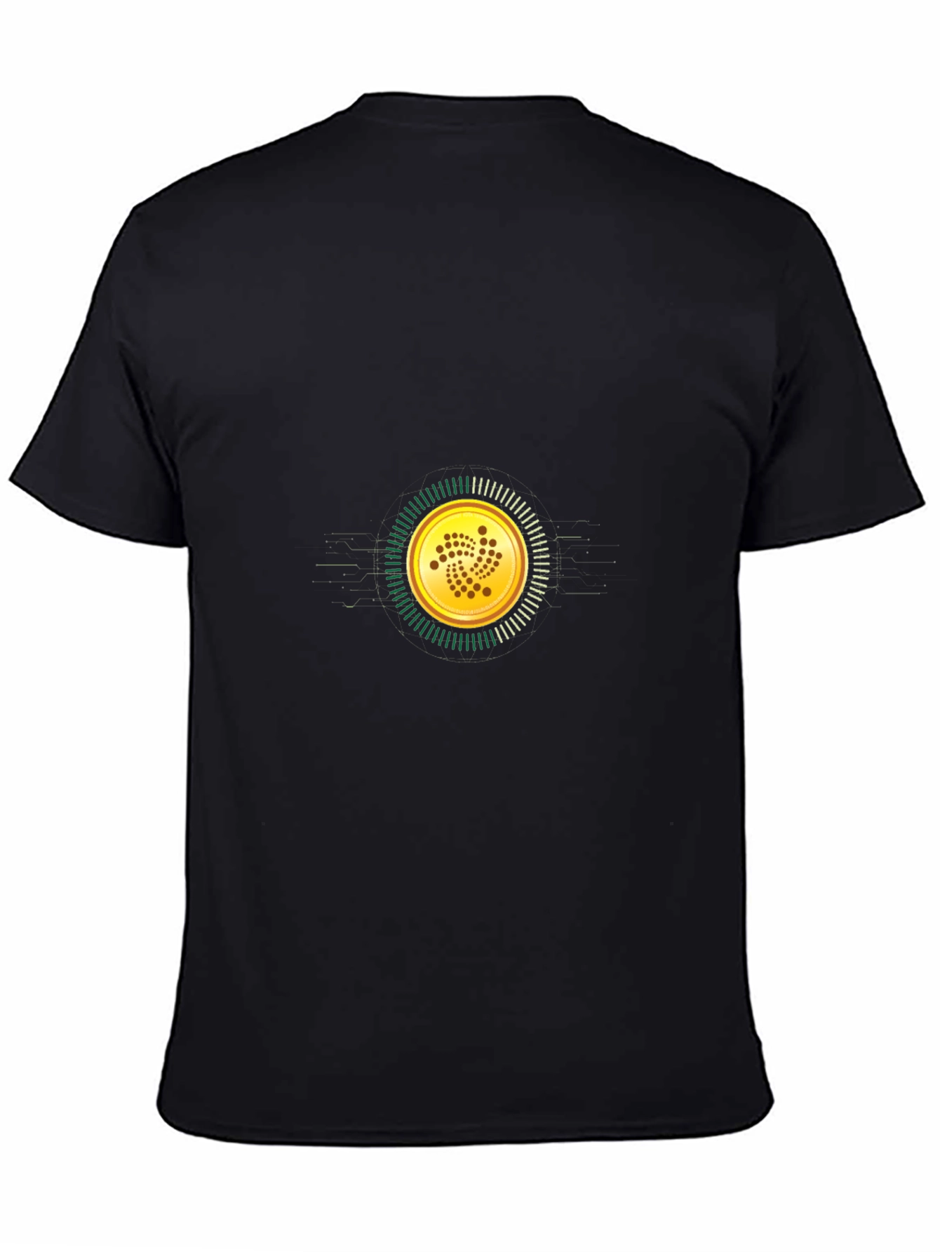 Black IOTA Cryptocurrency T-Shirt - Black Crypto Tee view 4