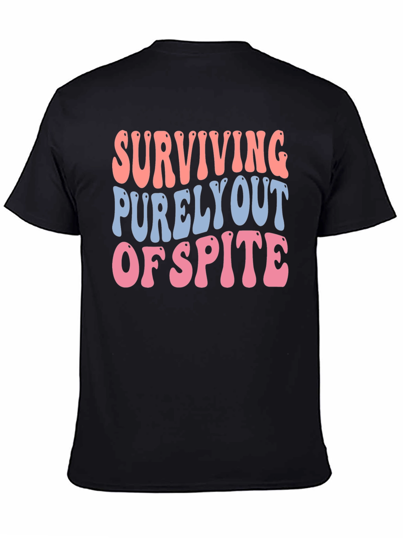 Black Surviving Out of Spite Graphic Tee view 4