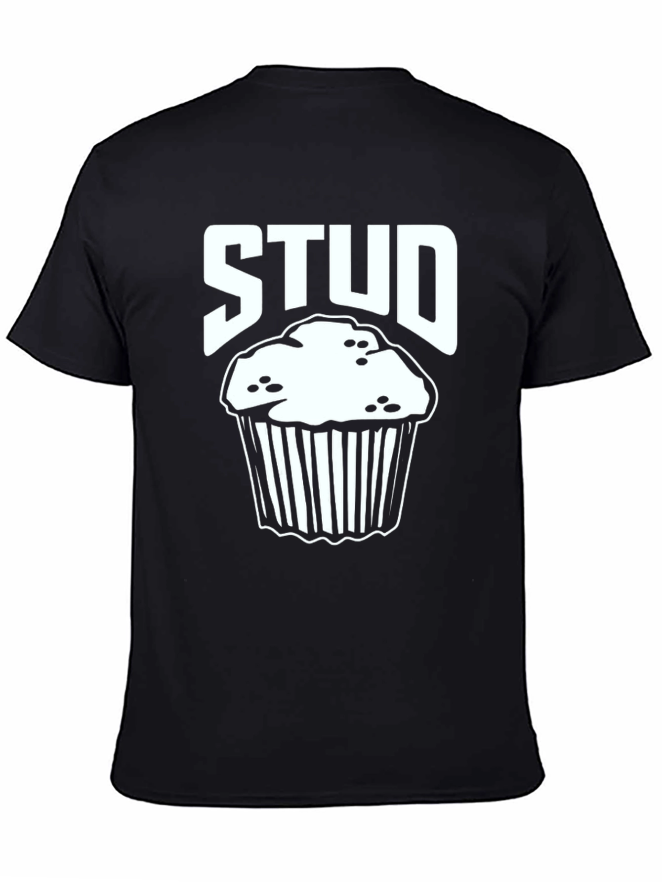 Black Stud Muffin T-Shirt - Funny Food Pun Tee view 4