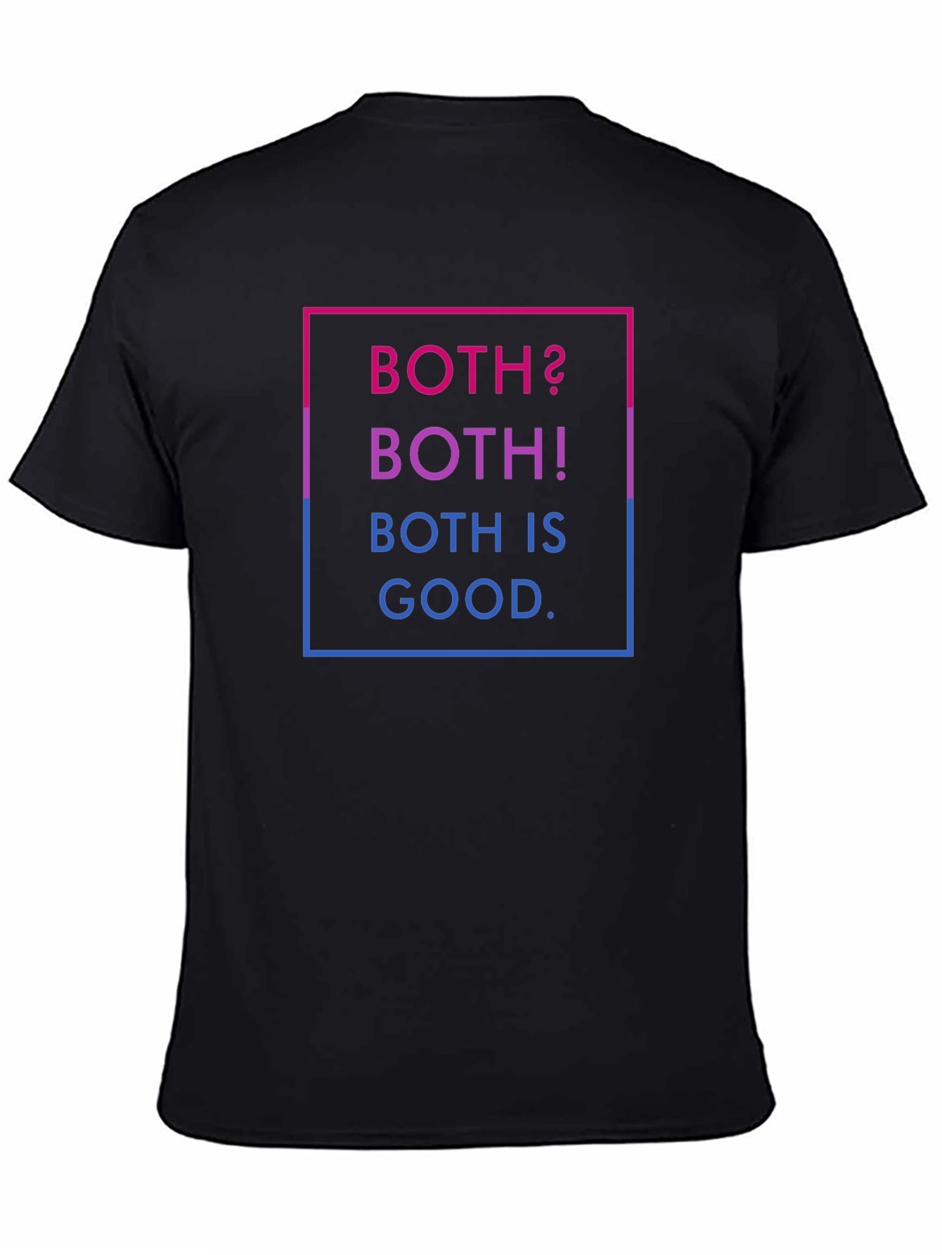 Black Bisexual Pride T-Shirt - Both Is Good! view 4