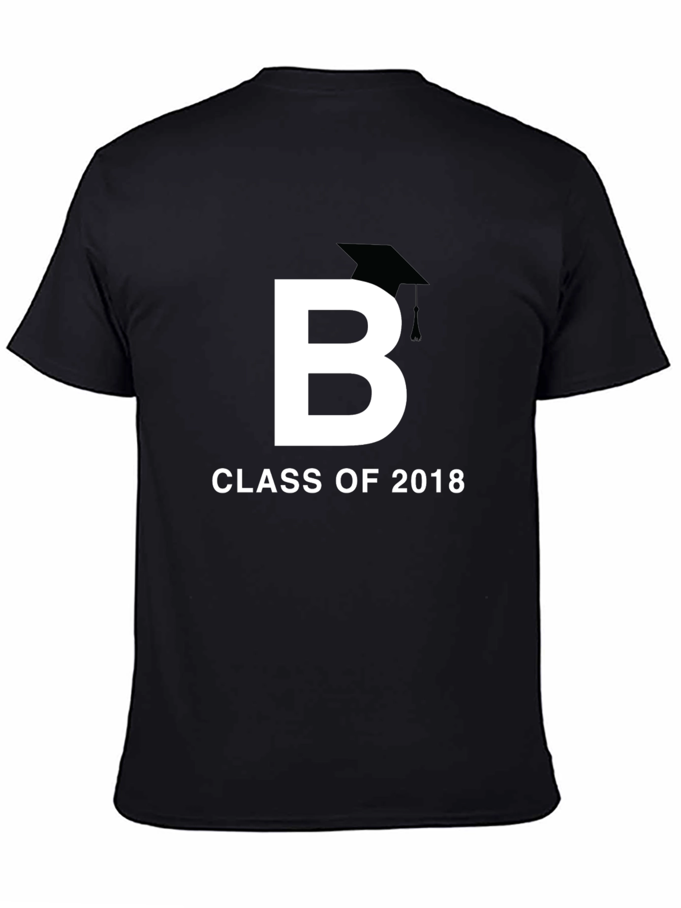 Black Class of 2018 Graduation T-Shirt view 4