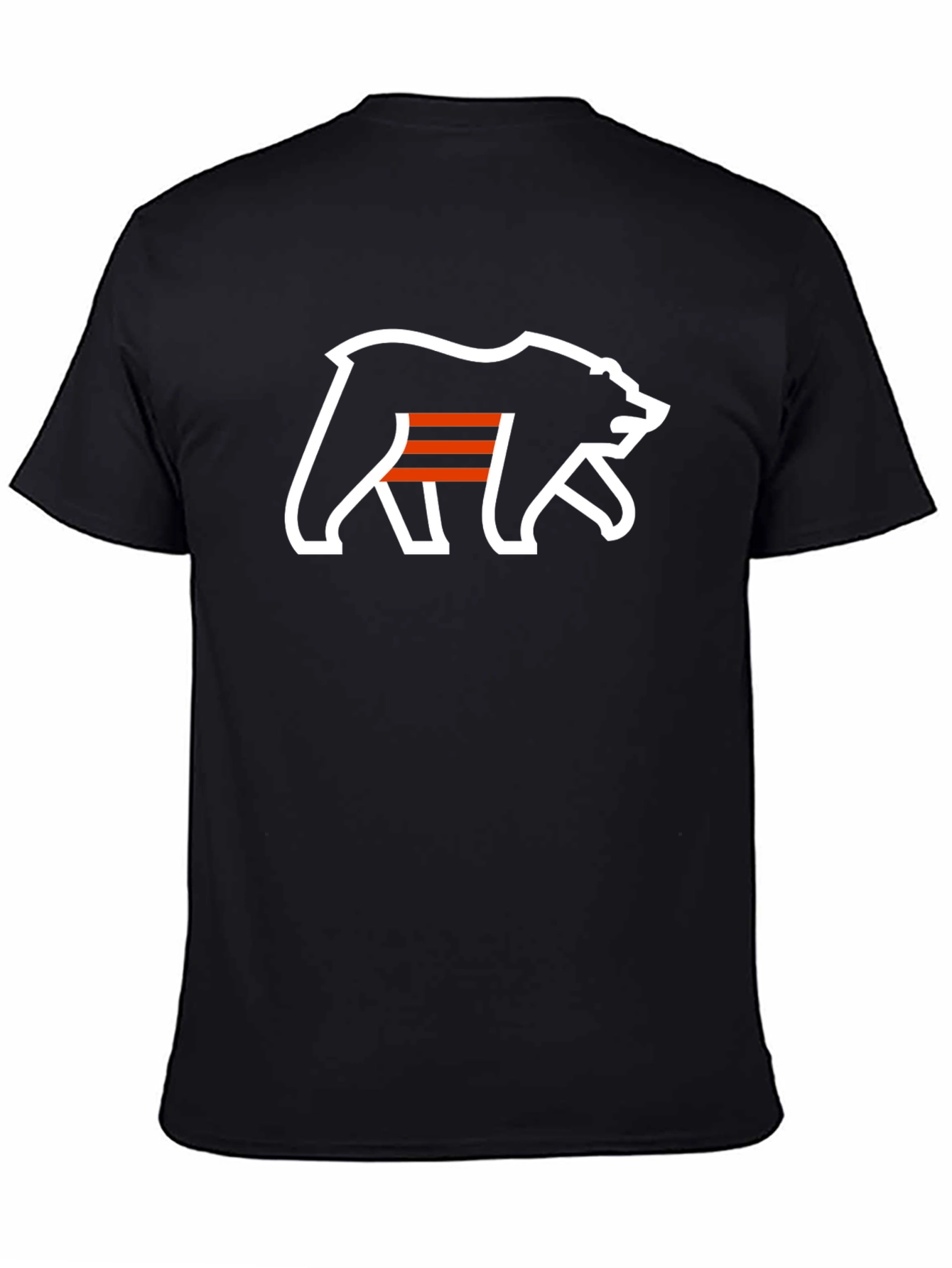 Black Bear Graphic Print Black T-Shirt view 4