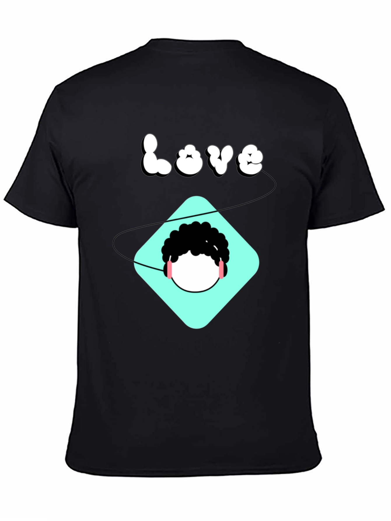 Black Love Music T-Shirt - Stylish Graphic Tee view 4