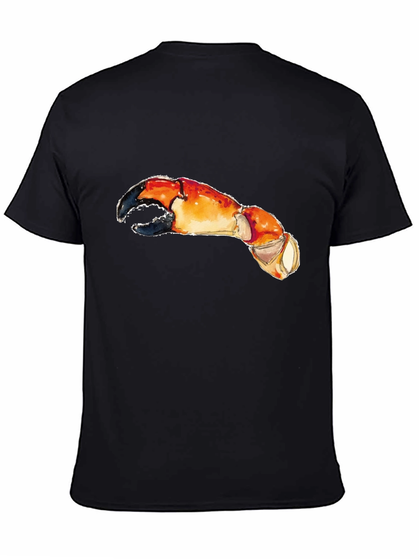 Black Crab Claw Graphic Tee - Unique & Playful Design view 4