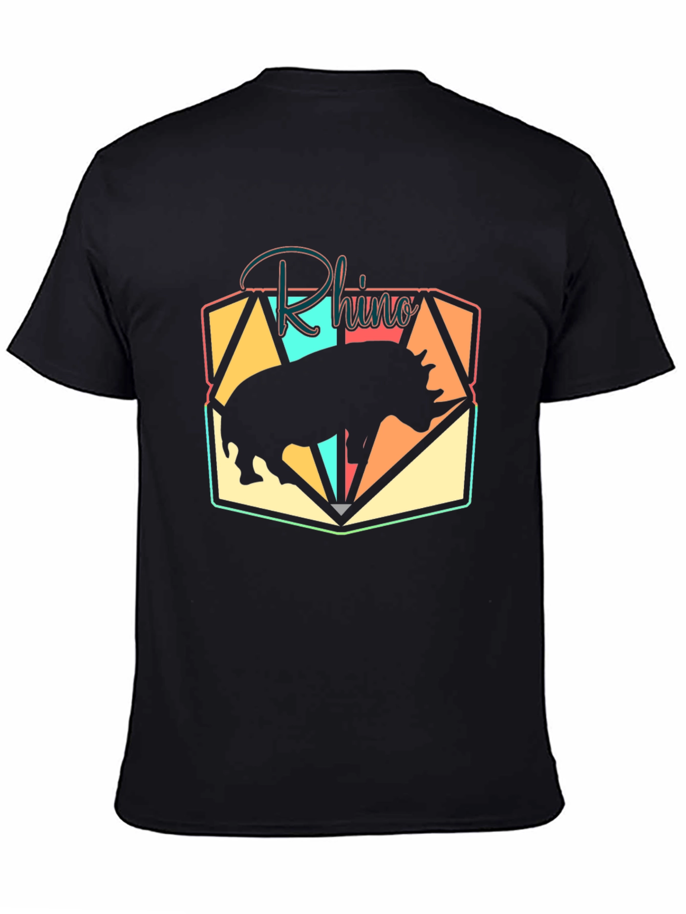 Black Rhino Graphic Tee - Stylish Animal Print T-Shirt view 4