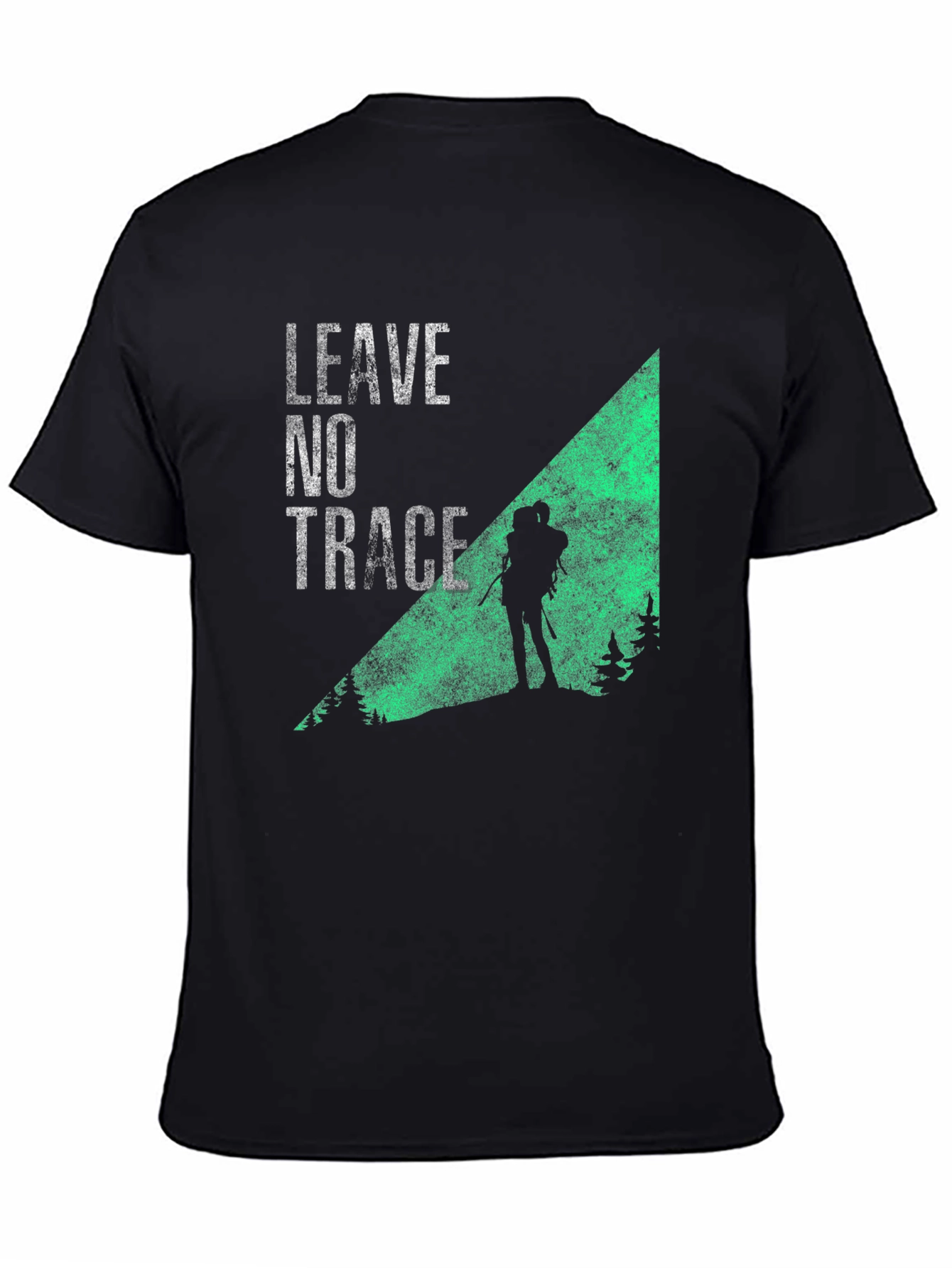 Black Leave No Trace Hiking T-Shirt view 4