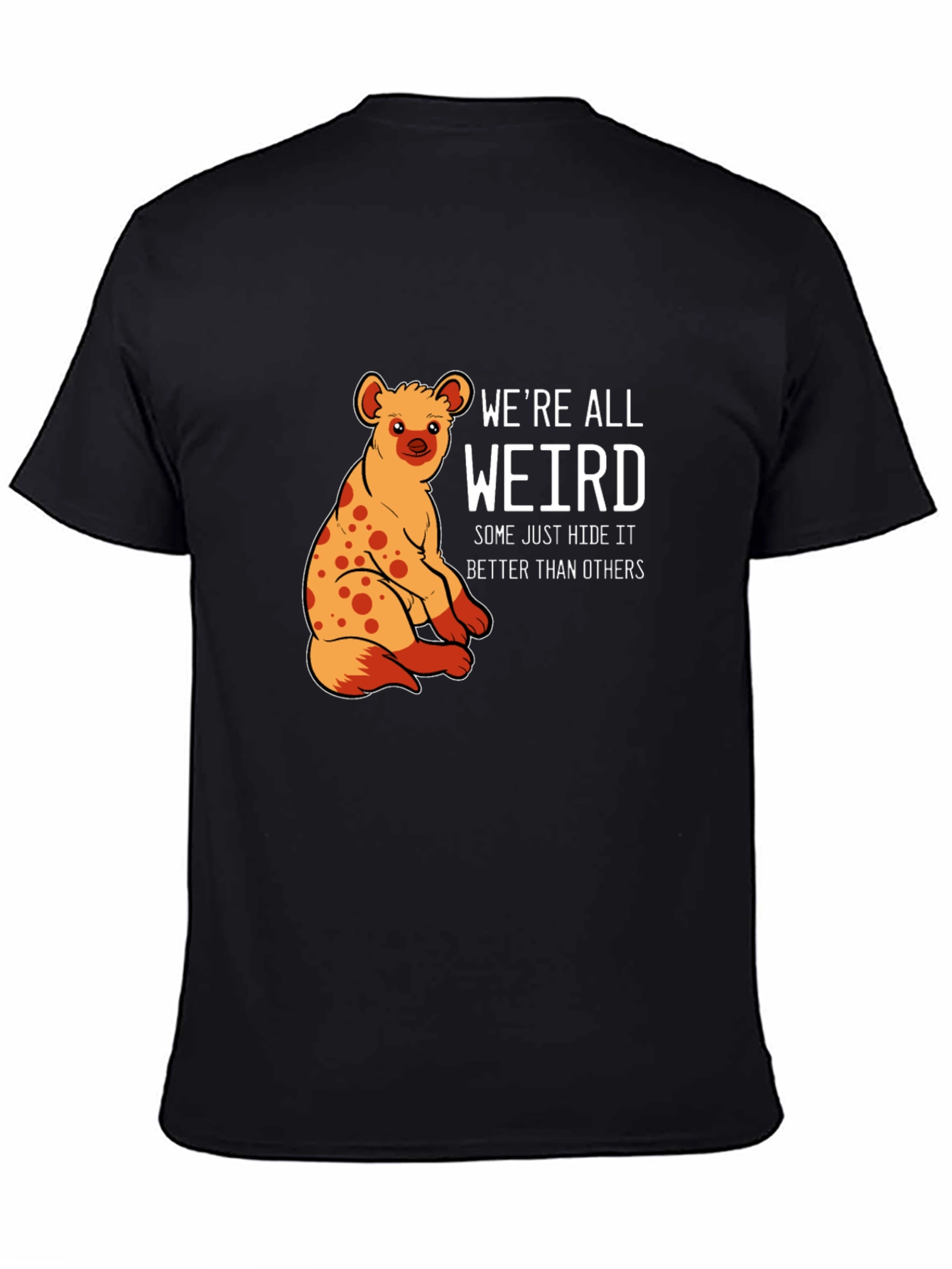 Black We're All Weird Hyena Graphic Tee view 4