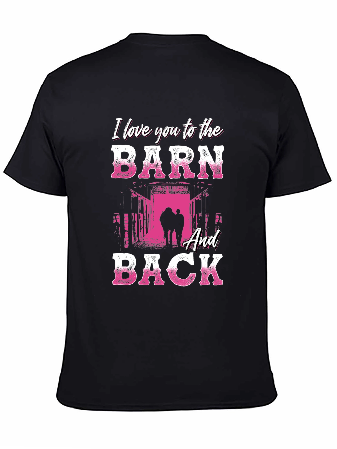 Black I Love You to the Barn and Back Graphic Tee view 4