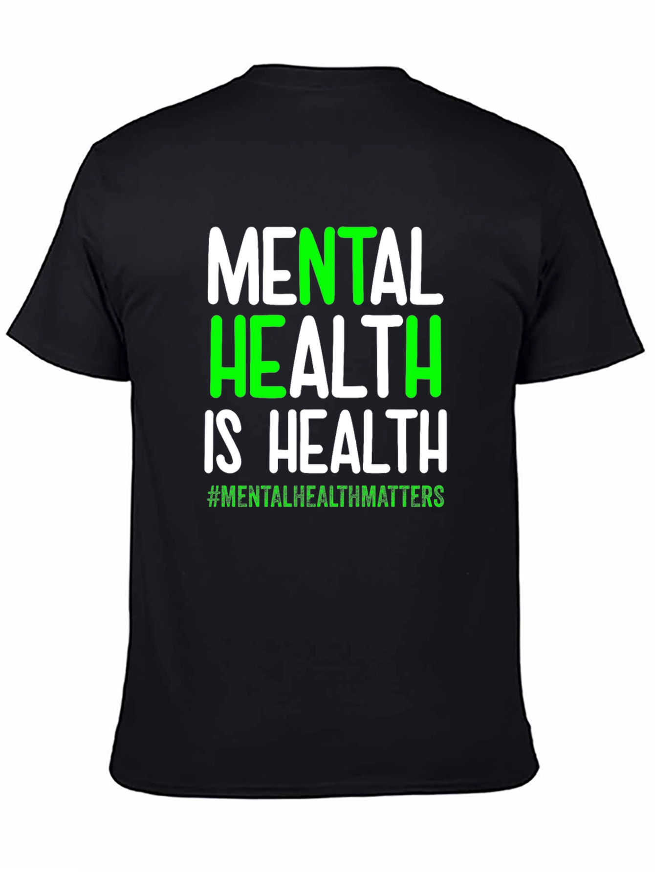 Black Mental Health Matters T-Shirt - Health Awareness view 4