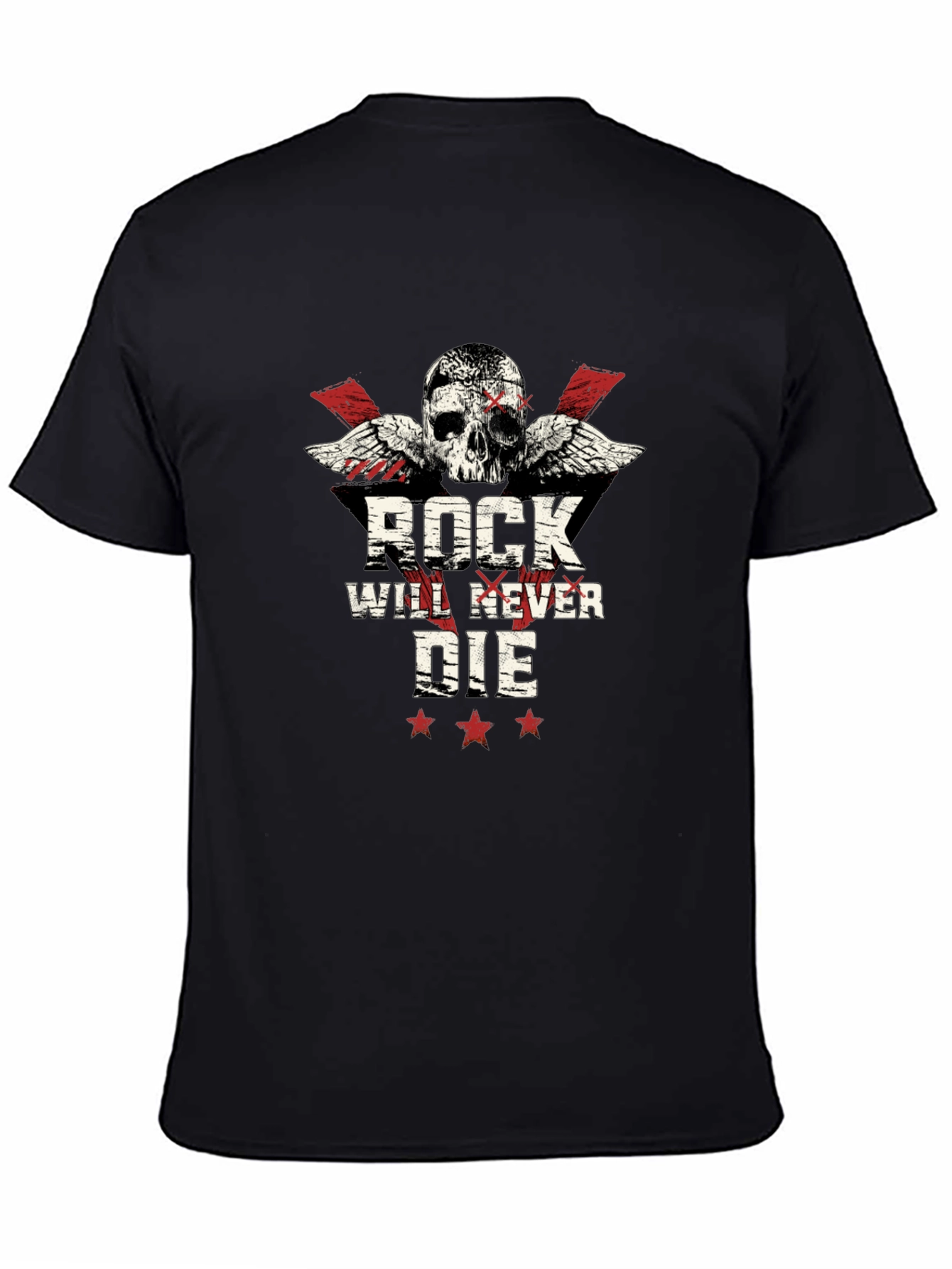 Black Rock Will Never Die Skull T-Shirt view 4