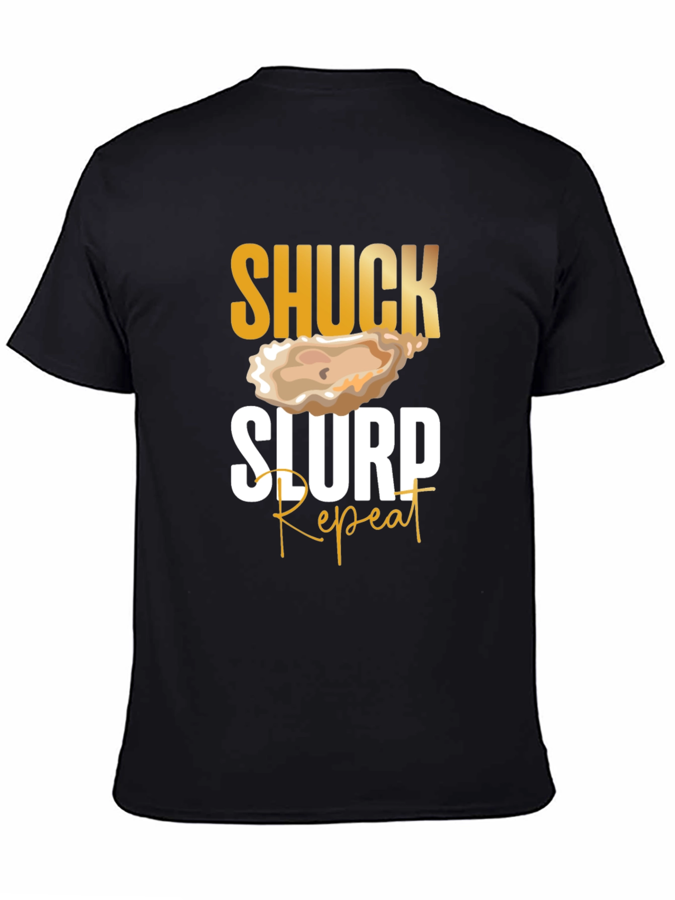 Black Shuck Slurp Repeat Oyster T-Shirt view 4