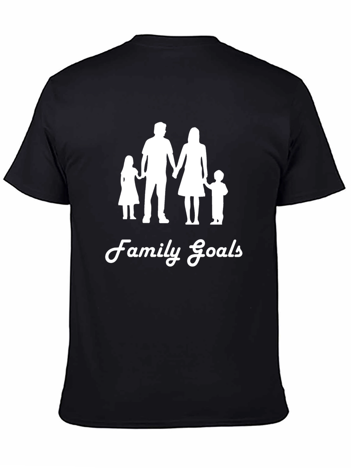 Family Goals Graphic Tee - Black T-Shirt - 4