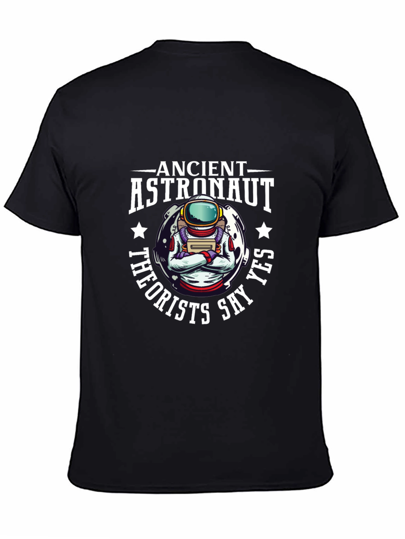 Black Ancient Astronaut Theorists Say Yes T-Shirt view 4