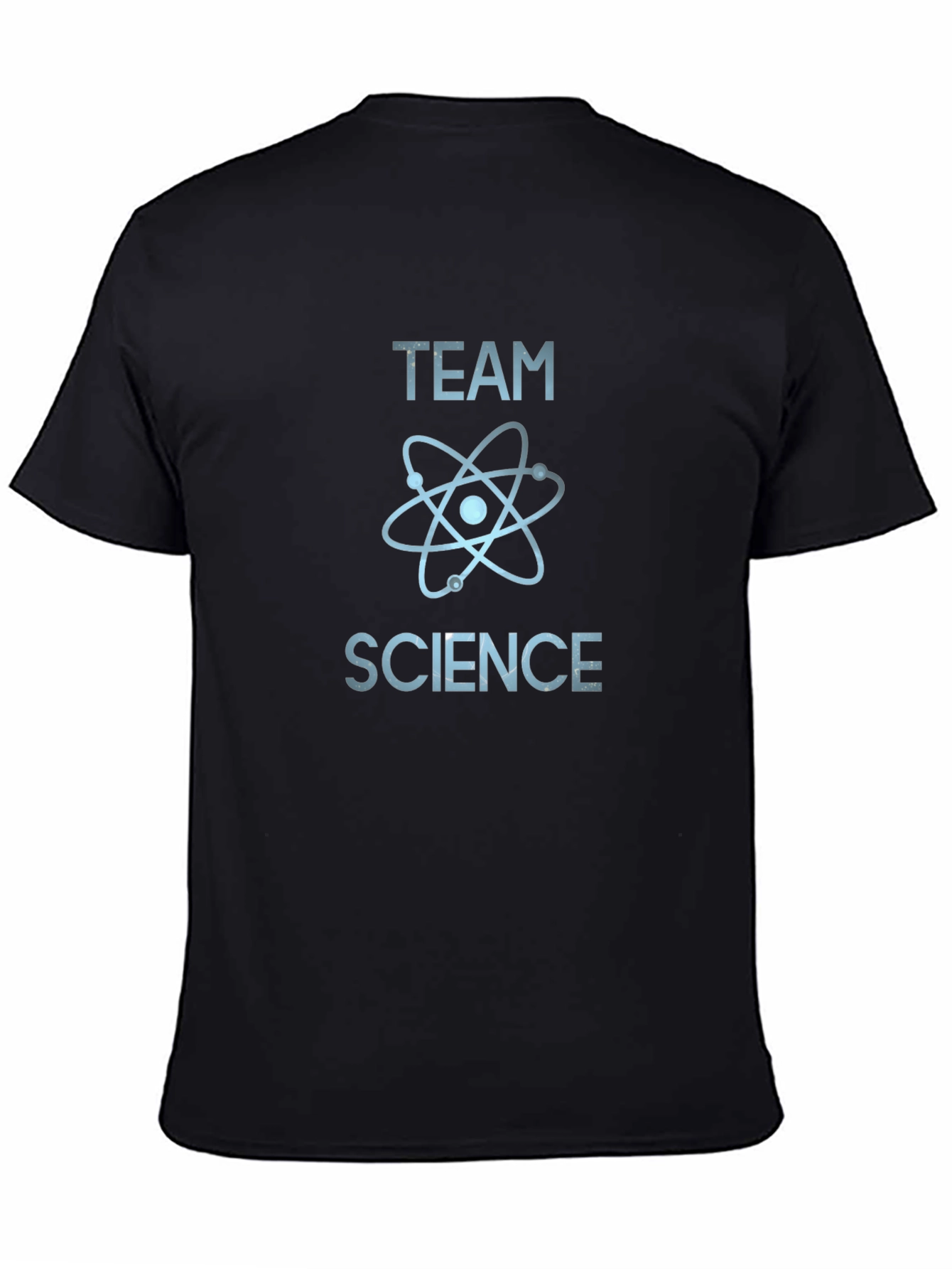 Black Team Science T-Shirt - Atom Design view 4