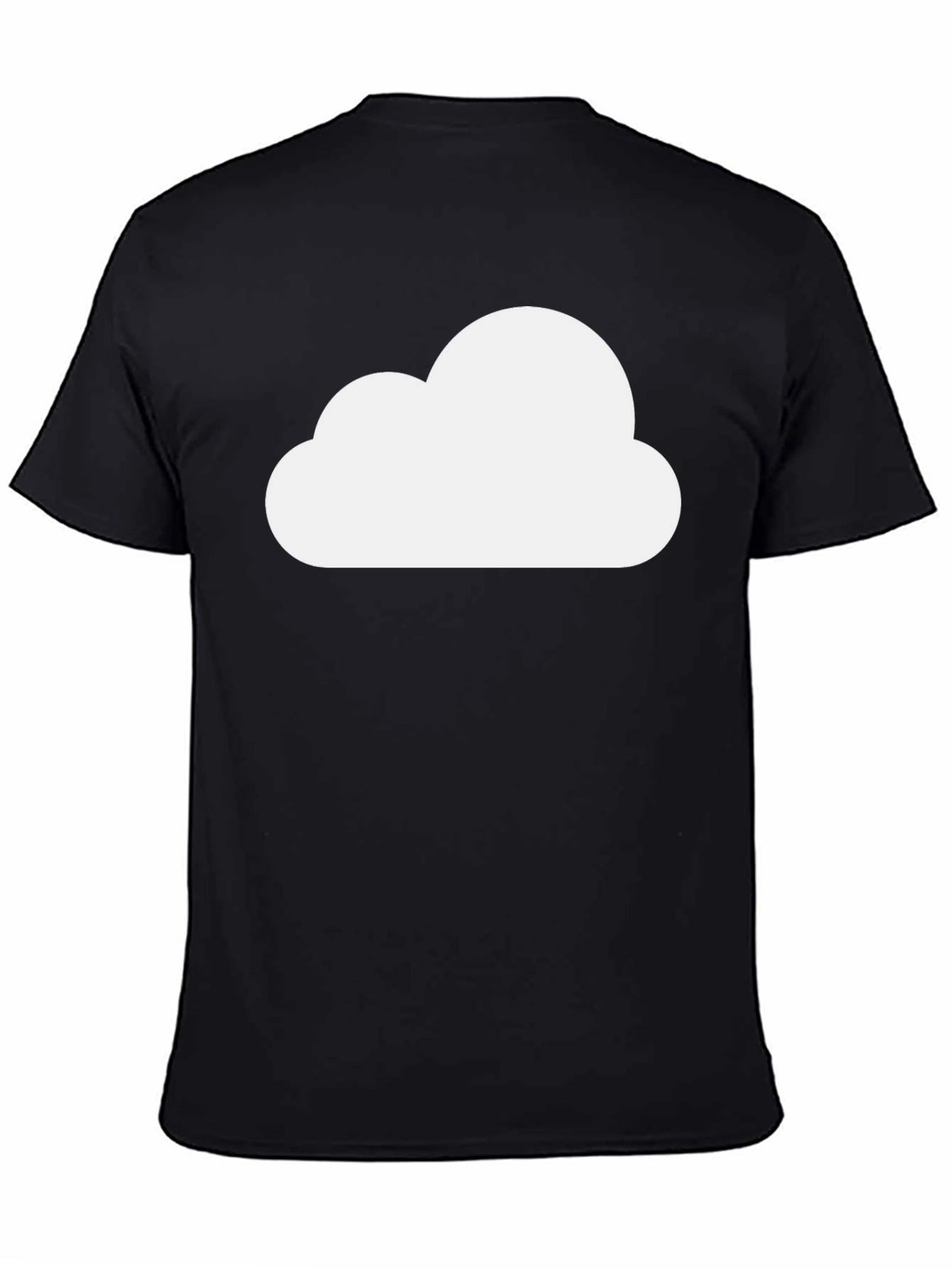 Black Cloud Graphic Black T-Shirt view 4