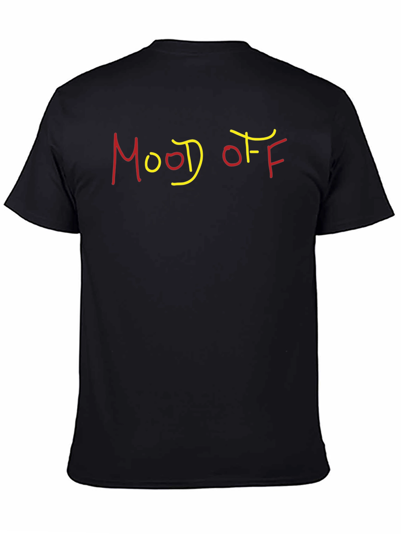 Black Mood Off Graphic T-Shirt - Casual Cotton Tee view 4