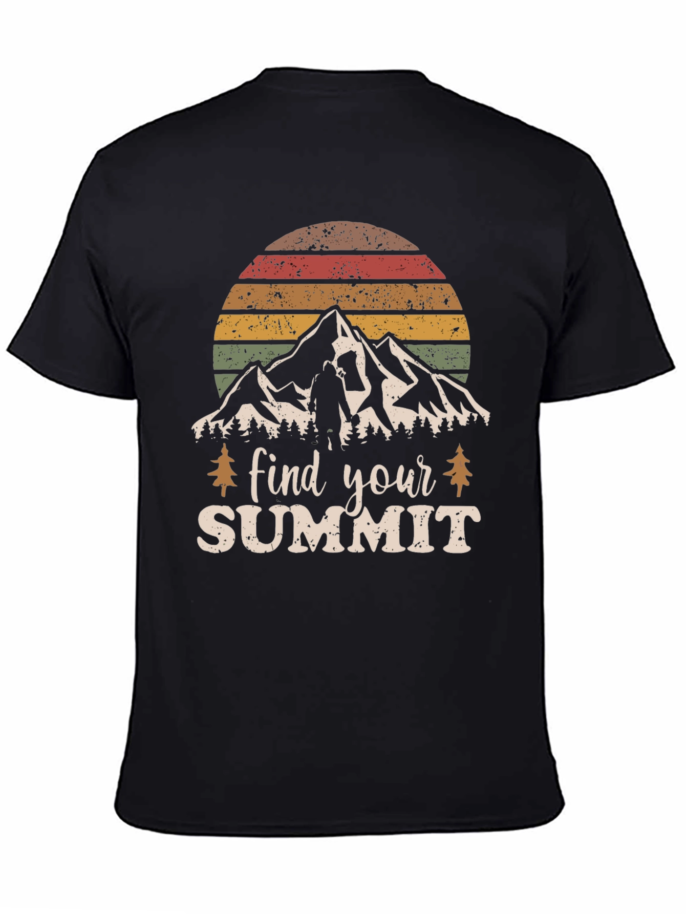 Black Find Your Summit Graphic Tee view 4