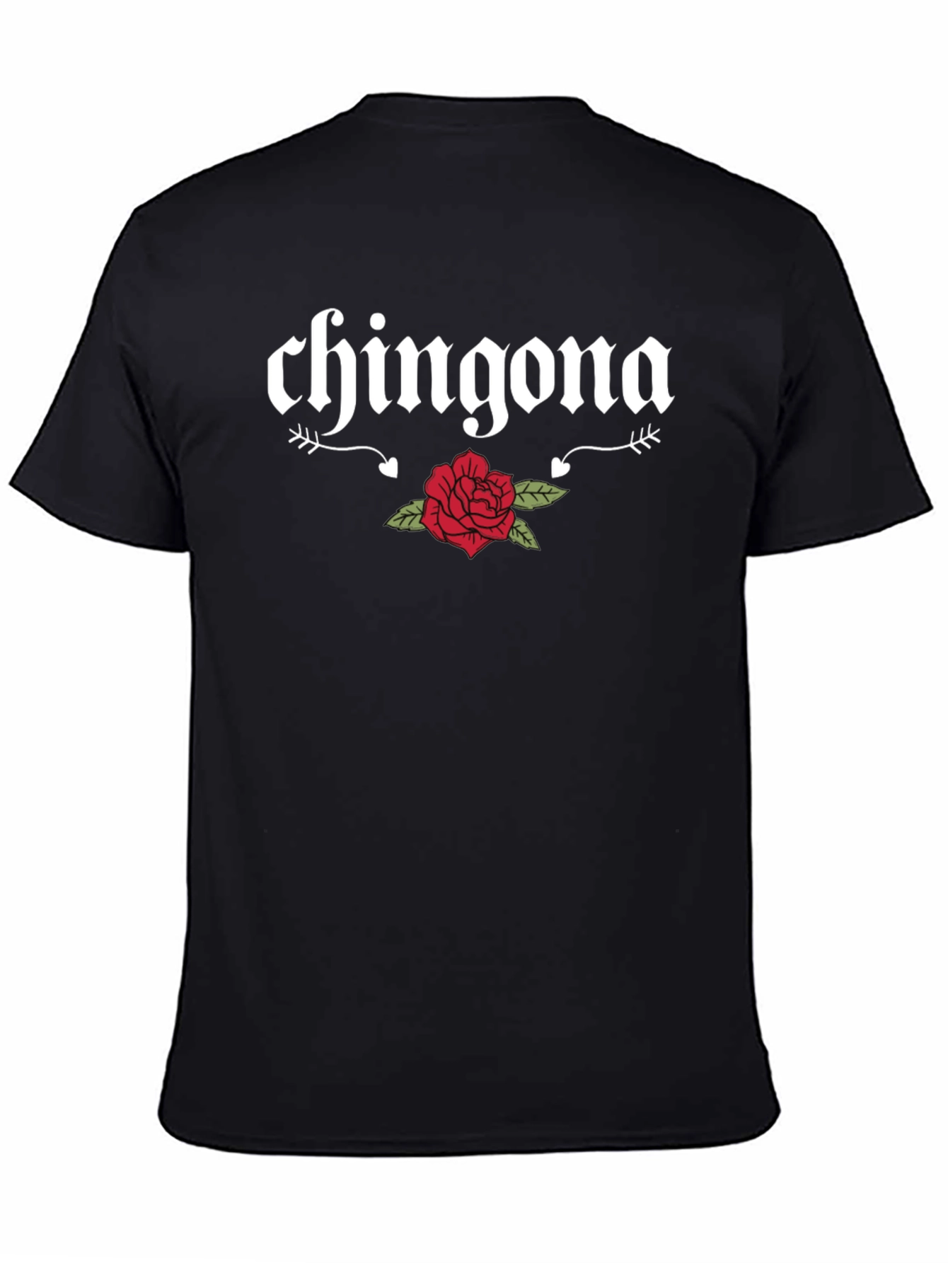 Chingona Rose Graphic Tee - Bold & Stylish - 4