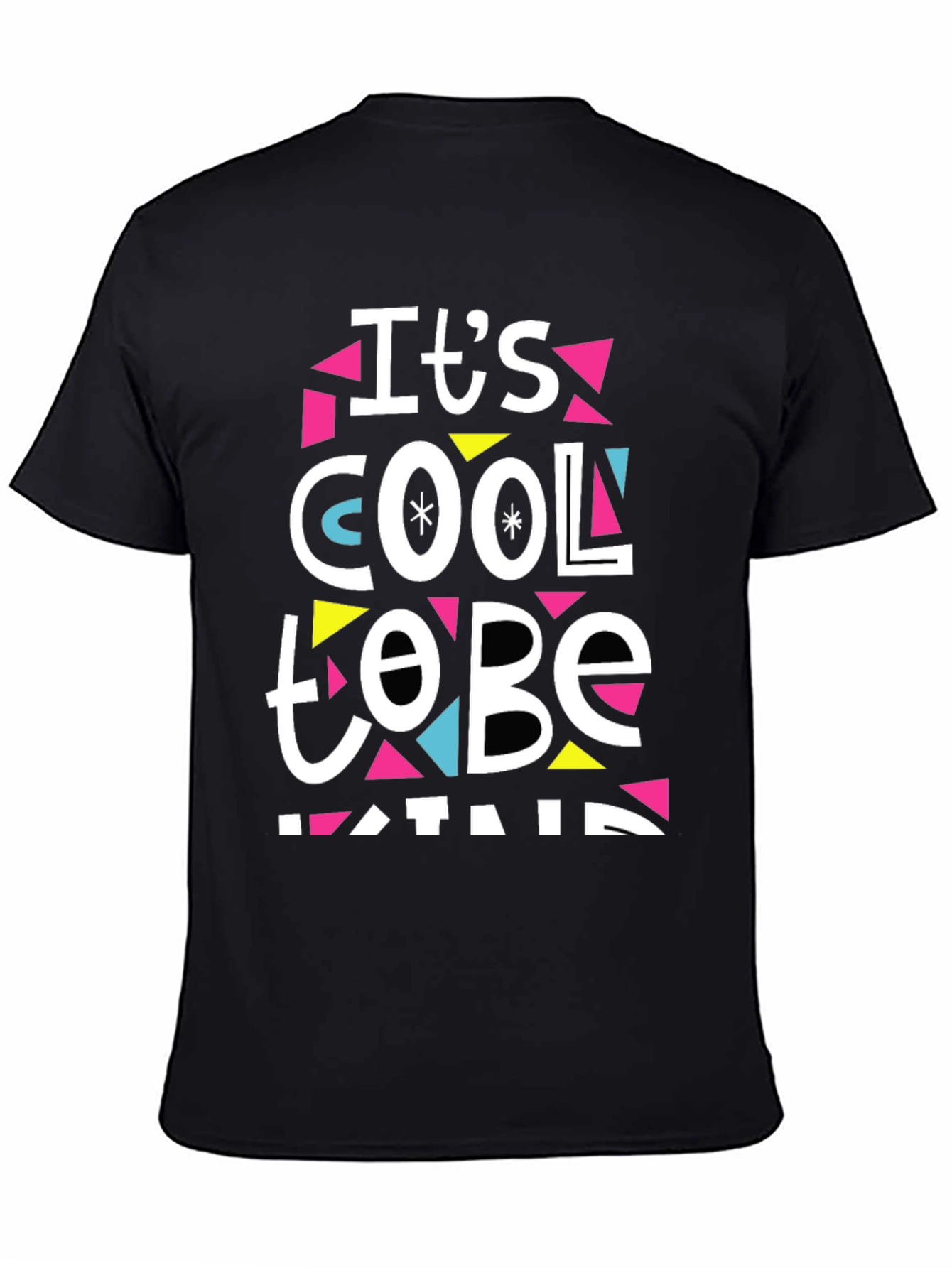 Black It's Cool to Be Kind T-Shirt view 4