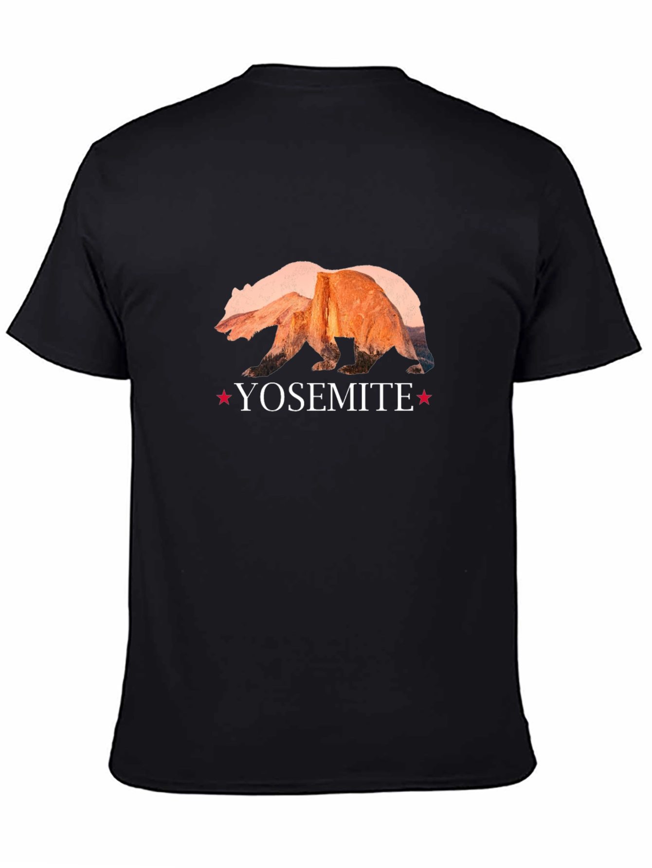 Black Yosemite Bear Graphic Tee - Nature Inspired Design view 4